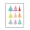 Stupell Industries Varied Fun Christmas Trees Framed Giclee Art